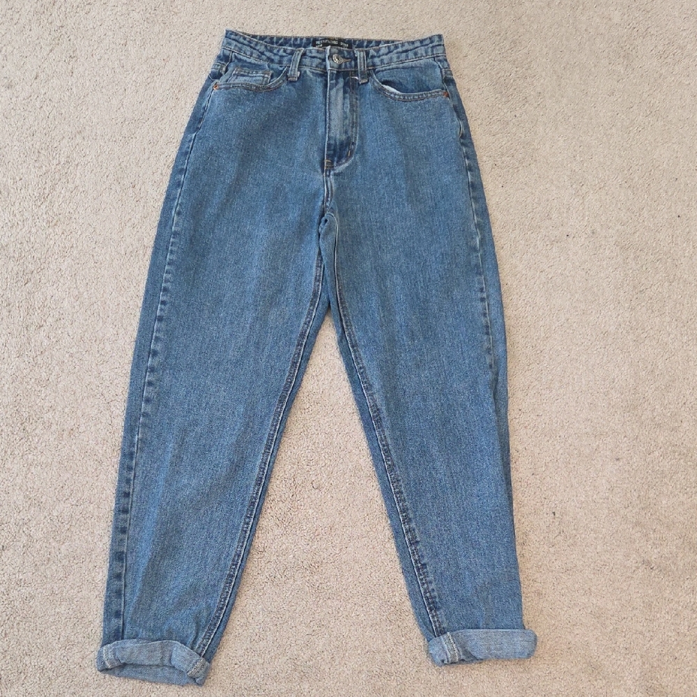 Pretty Little Thing Mom High-Waist Blue Women's Jeans